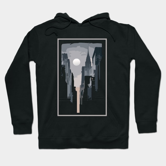 city grey Hoodie by pilipsjanuariusDesign